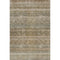 8' X 10' Copper Gray And Beige Striped Washable Area Rug With UV Protection