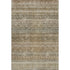 8' X 10' Copper Gray And Beige Striped Washable Area Rug With UV Protection