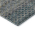 5' X 8' Blue Gray And Beige Striped Washable Area Rug With UV Protection