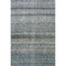 8' X 10' Blue Gray And Beige Striped Washable Area Rug With UV Protection