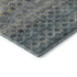 8' X 10' Blue Gray And Beige Striped Washable Area Rug With UV Protection