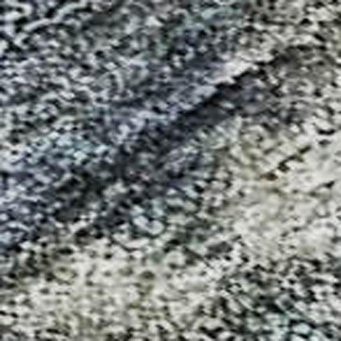 8' X 10' Blue Gray And Beige Striped Washable Area Rug With UV Protection