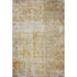 5' X 8' Gold Ivory And Beige Geometric Washable Area Rug With UV Protection