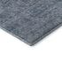 5' X 8' Blue And Silver Abstract Washable Area Rug With UV Protection
