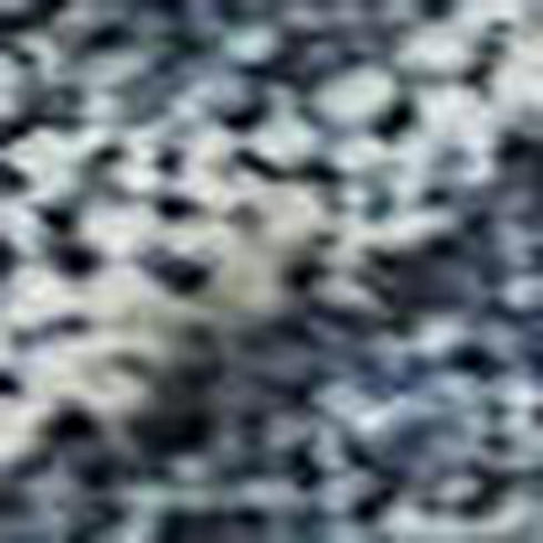5' X 8' Blue And Silver Abstract Washable Area Rug With UV Protection