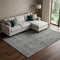 8' X 10' Gray And Silver Abstract Washable Area Rug With UV Protection