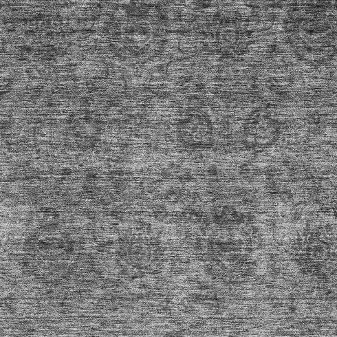8' X 10' Gray And Silver Abstract Washable Area Rug With UV Protection