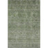 8' X 10' Olive Green And Silver Abstract Washable Area Rug With UV Protection