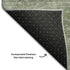8' X 10' Olive Green And Silver Abstract Washable Area Rug With UV Protection