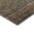 8' X 10' Artichoke Green And Pink Abstract Washable Area Rug With UV Protection