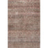 5' X 8' Coral Gray And Silver Striped Washable Area Rug With UV Protection