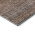 5' X 8' Coral Gray And Silver Striped Washable Area Rug With UV Protection