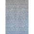 5' X 8' Blue Gray And Silver Geometric Washable Area Rug With UV Protection