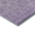 5' X 8' Lavender And Ivory Geometric Washable Area Rug With UV Protection