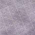 5' X 8' Lavender And Ivory Geometric Washable Area Rug With UV Protection
