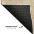 8' Salmon And Beige Geometric Washable Round Rug With UV Protection