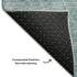 8' Teal And Ivory Geometric Washable Round Rug With UV Protection