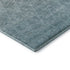 8' Teal And Ivory Geometric Washable Round Rug With UV Protection