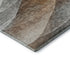 9' X 12' Khaki Ivory And Gray Abstract Washable Area Rug With UV Protection