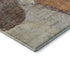 5' X 8' Coffee Beige And Copper Abstract Washable Area Rug With UV Protection