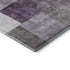 9' X 12' Eggplant Gray And Ivory Geometric Washable Area Rug With UV Protection