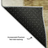 8' Terra Cotta Beige And Copper Geometric Washable Round Rug With UV Protection
