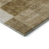 8' Terra Cotta Beige And Copper Geometric Washable Round Rug With UV Protection