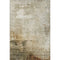 5' X 8' Linen Ivory And Copper Abstract Washable Area Rug With UV Protection