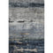8' X 10' Navy Blue Gray And Silver Abstract Washable Area Rug With UV Protection