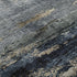 8' X 10' Navy Blue Gray And Silver Abstract Washable Area Rug With UV Protection