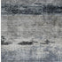 8' X 10' Navy Blue Gray And Silver Abstract Washable Area Rug With UV Protection