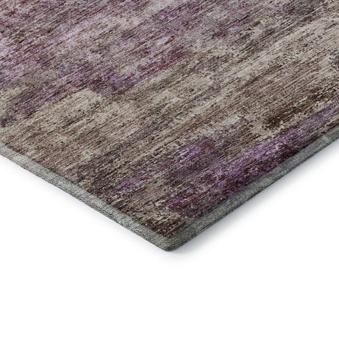5' X 8' Blush And Ivory Abstract Washable Area Rug With UV Protection