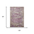 8' X 10' Blush And Ivory Abstract Washable Area Rug With UV Protection