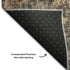 5' X 8' Blue Copper And Gray Abstract Washable Area Rug With UV Protection
