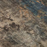 8' X 10' Blue Copper And Gray Abstract Washable Area Rug With UV Protection