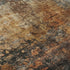 8' Rust Silver And Gray Abstract Washable Round Rug With UV Protection
