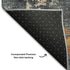 5' X 8' Khaki Beige And Blue Abstract Washable Area Rug With UV Protection