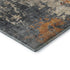 5' X 8' Khaki Beige And Blue Abstract Washable Area Rug With UV Protection