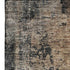 5' X 8' Khaki Beige And Blue Abstract Washable Area Rug With UV Protection