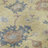 8' X 10' Gold Blue And Ivory Floral Washable Area Rug With UV Protection