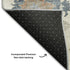 9' X 12' Ivory Blue And Coral Floral Washable Area Rug With UV Protection