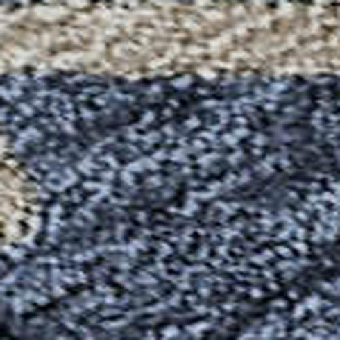 9' X 12' Navy Blue Copper And Gray Floral Washable Area Rug With UV Protection