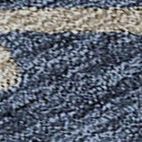 9' X 12' Navy Blue Copper And Gray Floral Washable Area Rug With UV Protection