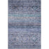 5' X 8' Blue Charcoal And Gray Abstract Geometric Washable Area Rug With UV Protection