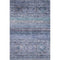 8' X 10' Blue Charcoal And Gray Abstract Geometric Washable Area Rug With UV Protection
