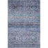 8' X 10' Blue Charcoal And Gray Abstract Geometric Washable Area Rug With UV Protection