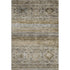 9' X 12' Brown Beige And Blue Abstract Geometric Washable Area Rug With UV Protection