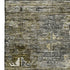 5' X 8' Pewter Olive Green And Beige Tribal Washable Area Rug With UV Protection