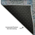 5' X 8' Blue Gray And Silver Geometric Washable Area Rug With UV Protection