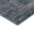 5' X 8' Blue Gray And Silver Geometric Washable Area Rug With UV Protection